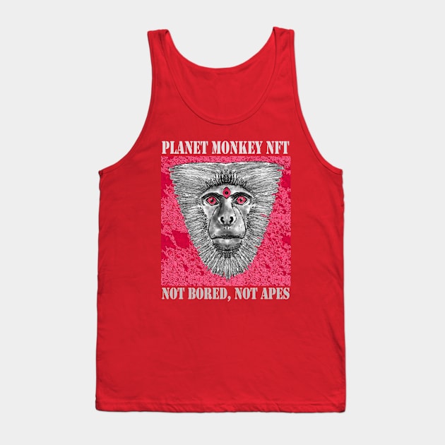 Planet Monkey Animals Not Bored Apes Tank Top by PlanetMonkey